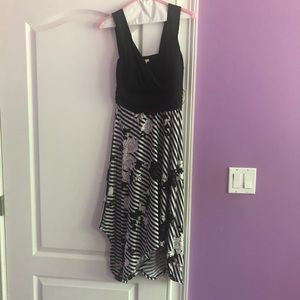 Soma sleeveless scarf hem dress